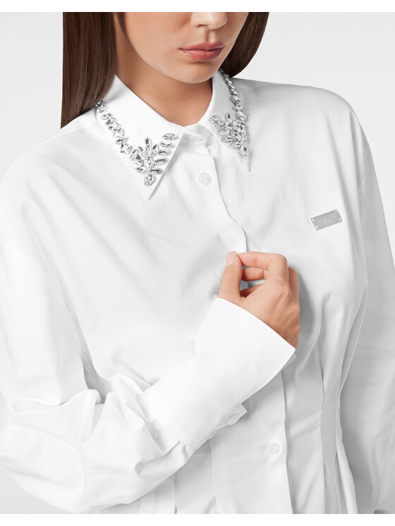 PHILIPP PLEIN PHILIPP PLEIN Vestito chemisier 23409 Bianco