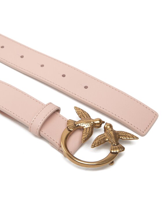 PINKO Pinko Pasek Damski Love Berry Simply H3 Belt AI 22-23 PLTT 1H212Q Y5H7 Różowy