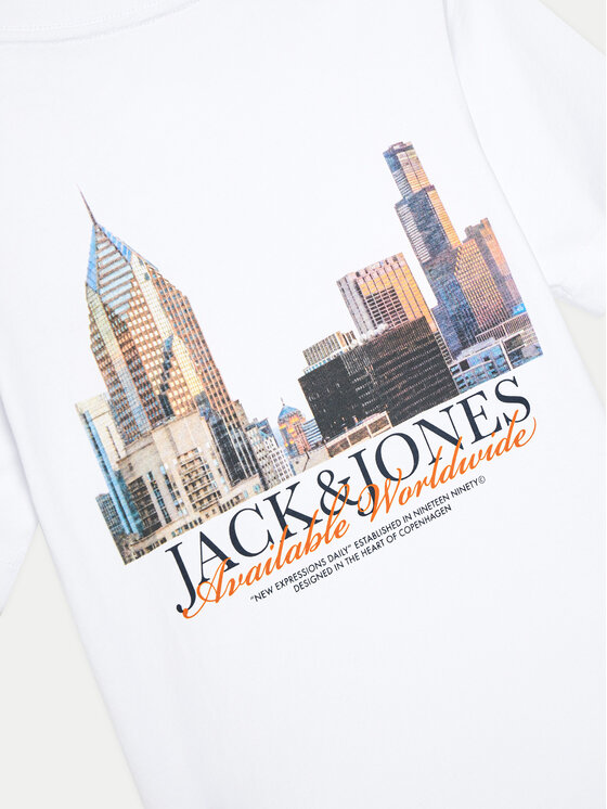 Jack&Jones Junior Jack&Jones Junior T-Shirt Boston 12274897 Λευκό Relaxed Fit