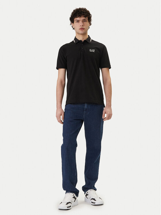 EA7 Emporio Armani EA7 Emporio Armani Polo 7M001604 AF13511 UC001 Czarny Regular Fit