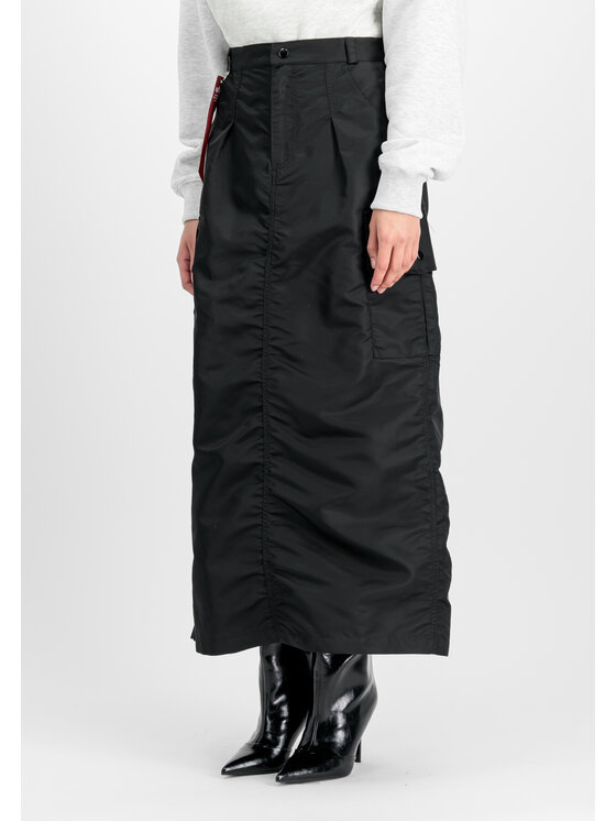 Alpha Industries Alpha Industries Spódnica midi Cargo Maxi Skirt Women Czarny Regular Fit