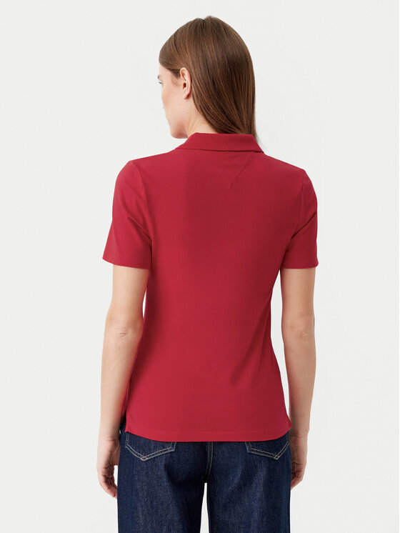 Tommy Hilfiger Tommy Hilfiger Tricou polo 1985 WW0WW43225 Roșu Slim Fit