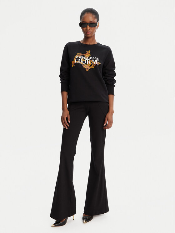 Versace Jeans Couture Versace Jeans Couture Μπλούζα 79HAIE06 CF00E Μαύρο Regular Fit