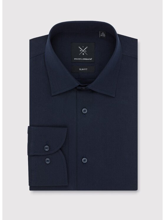 Pako Lorente Pako Lorente Koszula P000B-1X-008 Granatowy Slim Fit