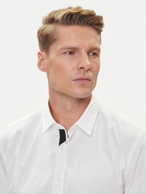 HUGO HUGO Koszula Elisha02 50544910 Biały Extra Slim Fit