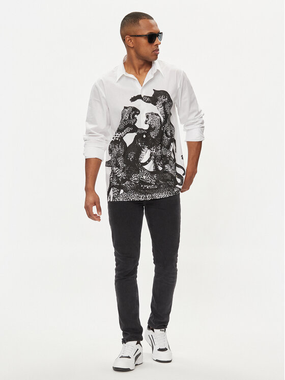 Just Cavalli Just Cavalli Hemd 76OAL2S2 Weiß Regular Fit