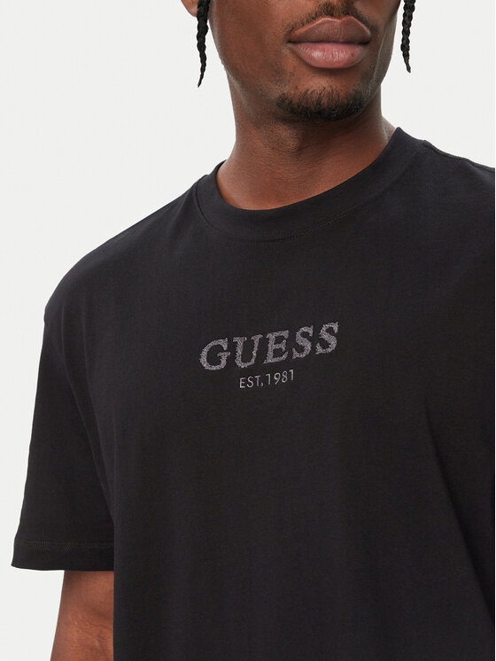 Guess Guess T-Shirt M6BI55 K6192 Μαύρο Oversize