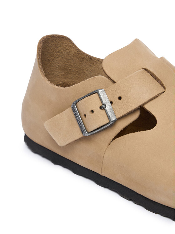 Birkenstock Birkenstock Pusbačiai London 1031124 Šviesiai smėlinė