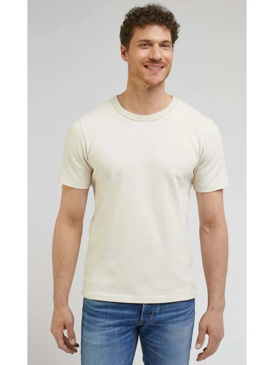 Lee Lee T-Shirt 101 Core Tee Biały Regular Fit