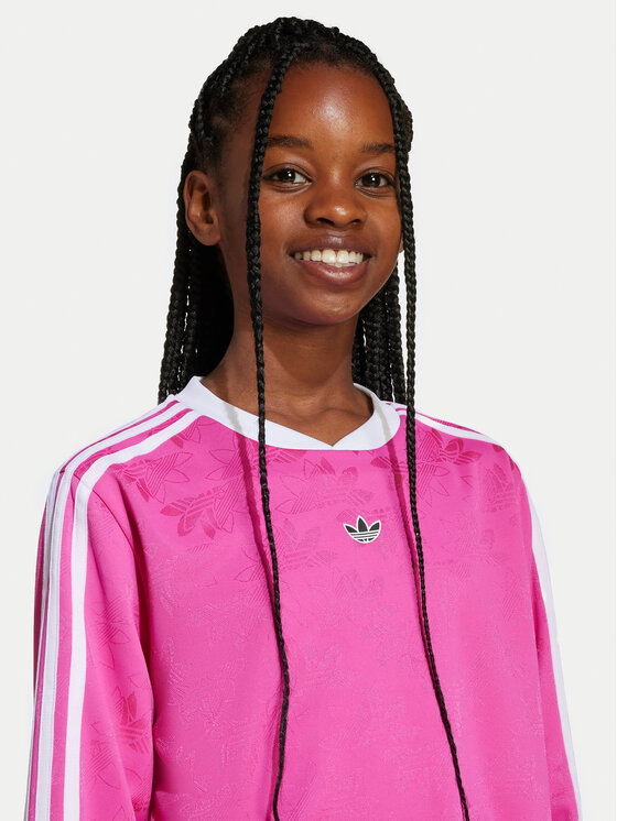 adidas adidas Bluză Jaquard JW2845 Roz Loose Fit