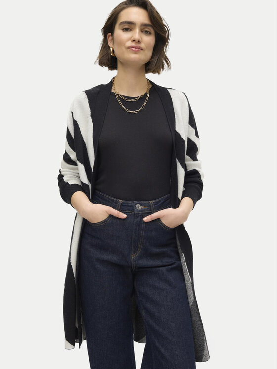 Vero Moda Vero Moda Pletena jopica Nancy 10310777 Črna Loose Fit