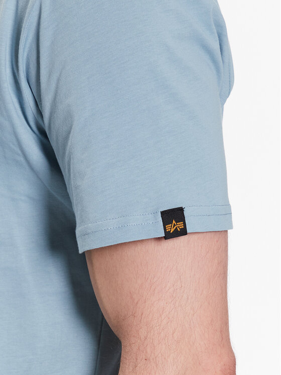 Alpha Industries Alpha Industries T-Shirt Basic 118533 Niebieski Regular Fit