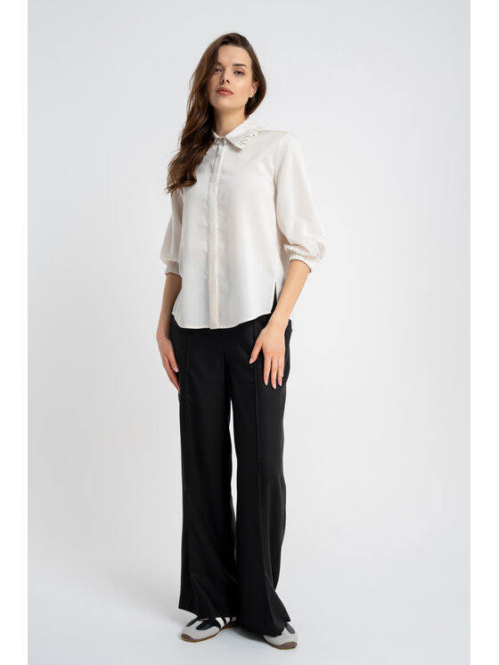 CLICK CLICK Košile 10-6701 Écru Regular Fit