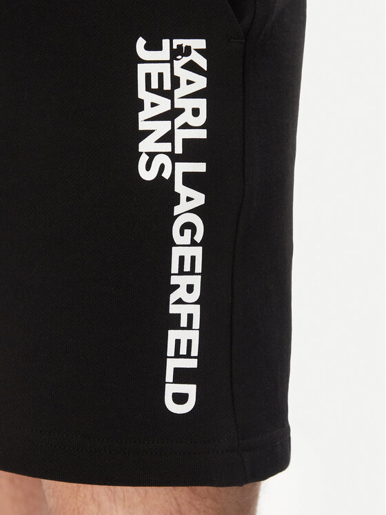 Karl Lagerfeld Jeans Karl Lagerfeld Jeans Szorty sportowe A2M10166 Czarny Regular Fit