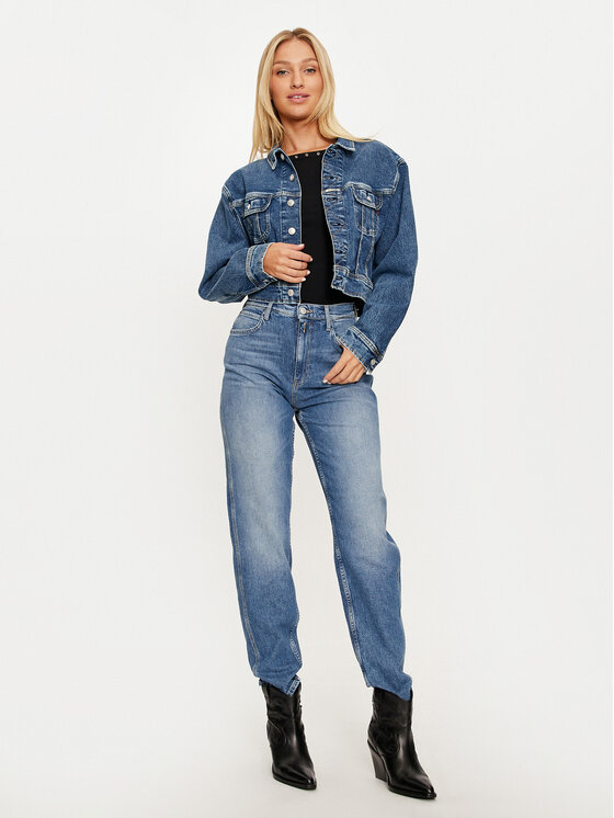 REPLAY REPLAY Teksad WB471 .000.773 745 Sinine Boyfriend Fit