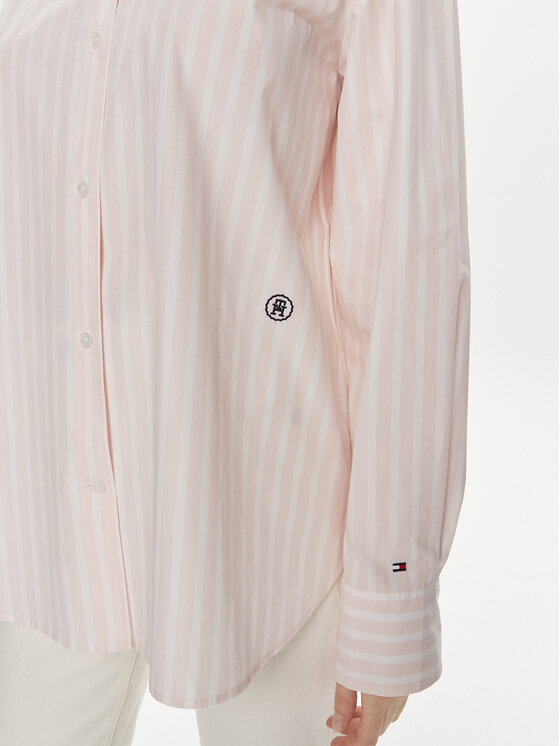 Tommy Hilfiger Tommy Hilfiger Koszula WW0WW41854 Różowy Relaxed Fit