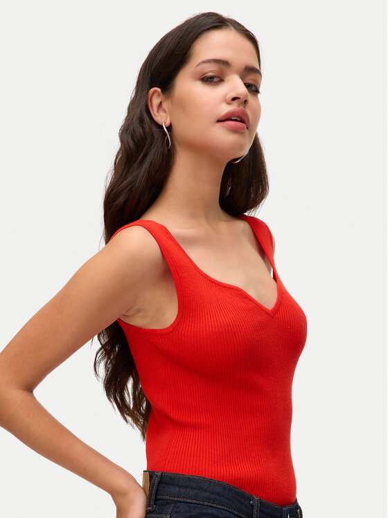 Vero Moda Vero Moda Top Willow 10326450 Rdeča Slim Fit