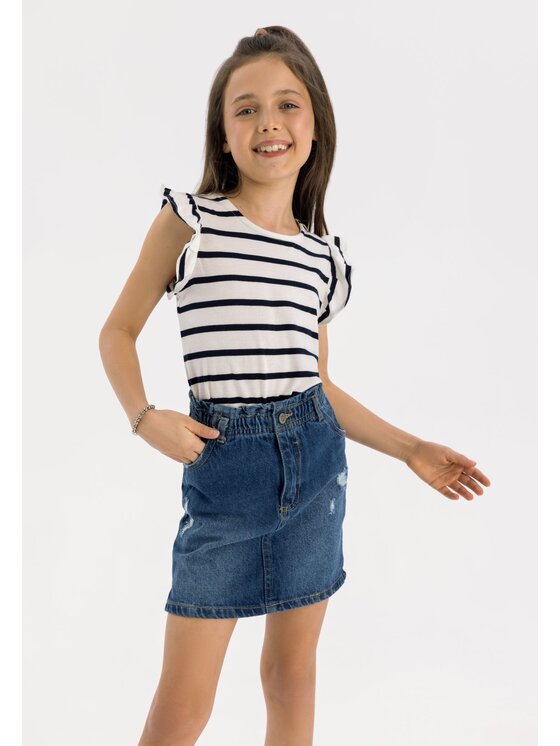 MINOTI MINOTI Spódnica jeansowa 18SKIRT 41 Niebieski Regular Fit