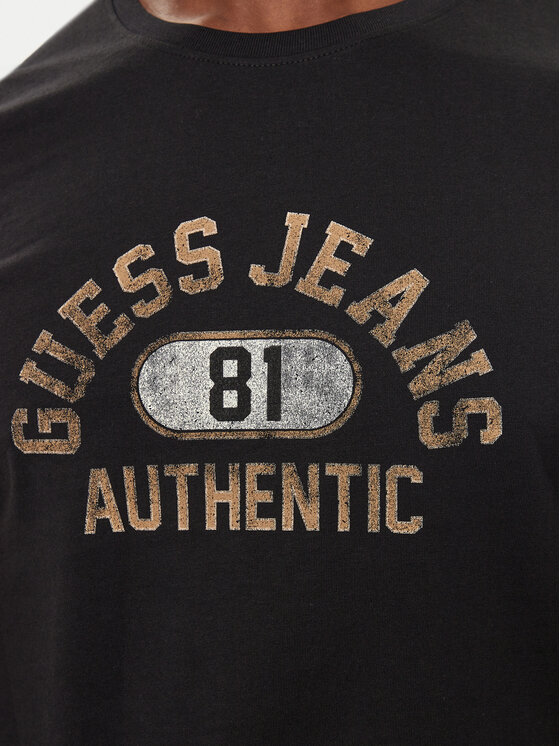 Guess Guess Тишърт M4BI74 K8HM0 Черен Slim Fit