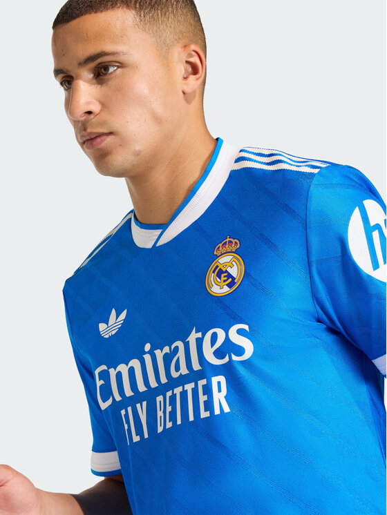 adidas adidas Koszulka techniczna Real Madrid Błękitny Slim Fit