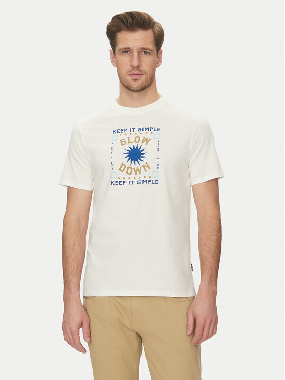 Blend Blend T-shirt 20718311 Bianco Regular Fit