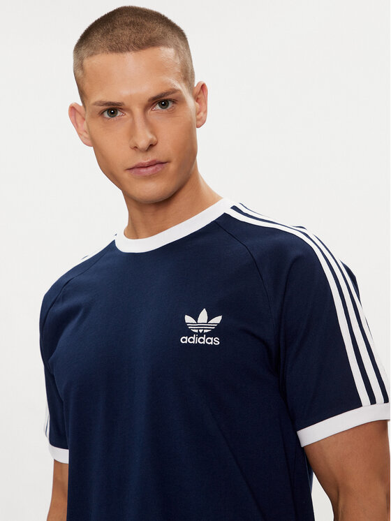 adidas adidas Tričko Adicolor Classics 3-Stripes T-Shirt IA4850 Modrá Slim Fit