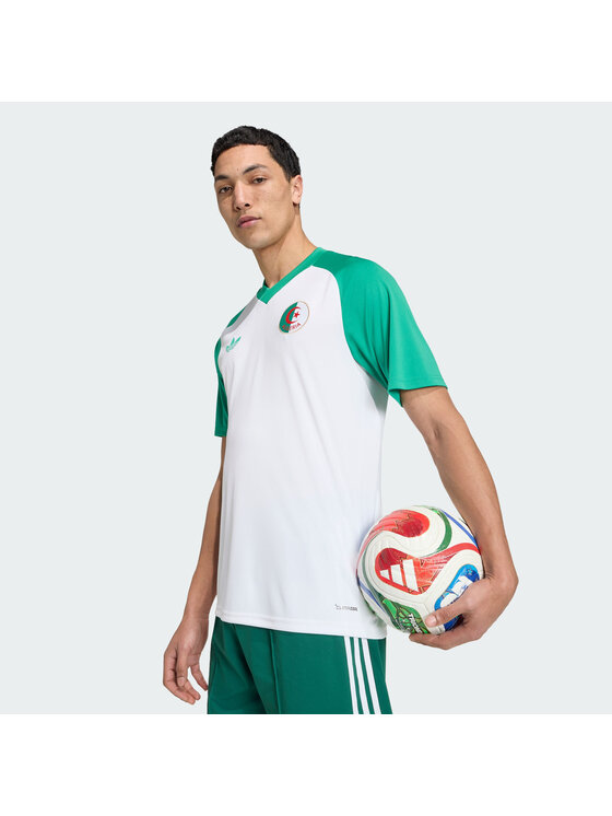 adidas adidas Koszulka techniczna Algeria 26 Home Pre-Match Jersey Biały Slim Fit