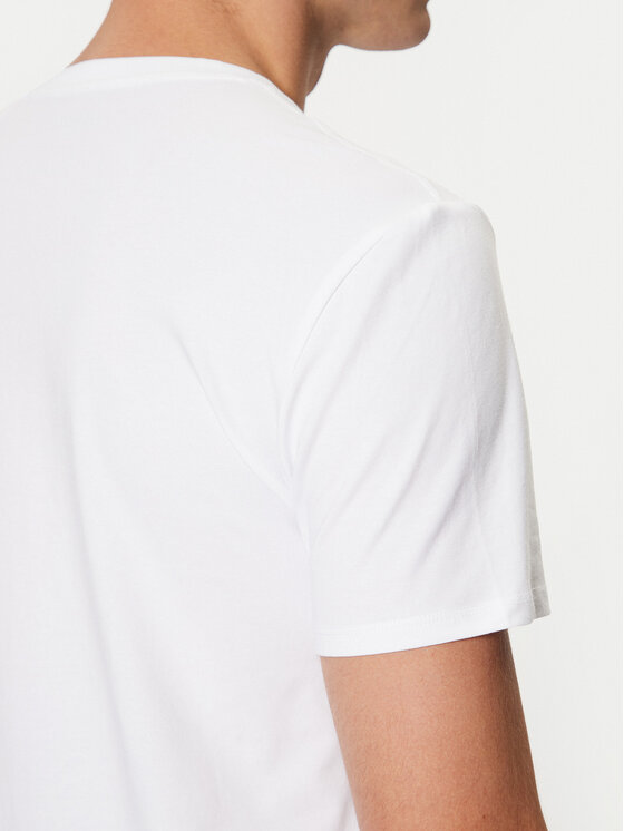 Guess Guess Tričko M2YI24 J1314 Biela Slim Fit