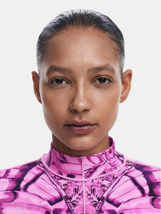 Desigual Desigual Blūze Bfly 24WWTK97 Rozā Slim Fit