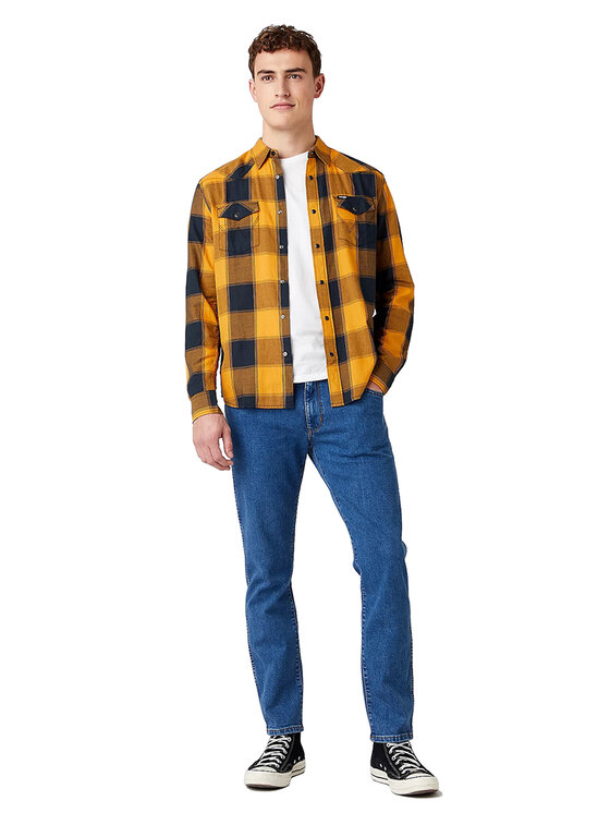 Wrangler Wrangler Jeans Larston Blu Slim Fit