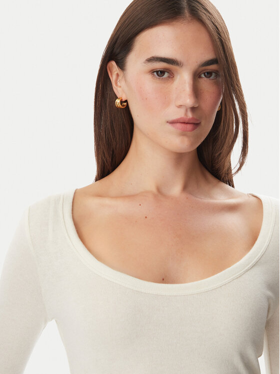 Guess Guess Блуза W6BP18 K6246 Кремав Regular Fit