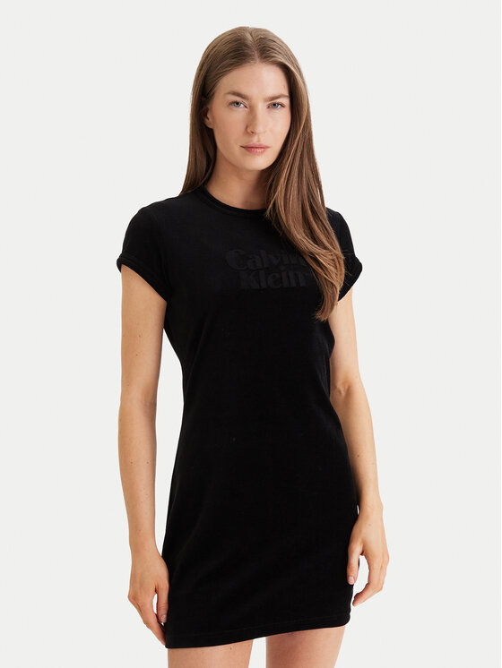 Calvin Klein Rochie de zi Calvin Klein-Lv047E223G Ub1 LV047E223G Negru Slim Fit