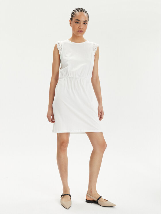 Vero Moda Vero Moda Sukienka letnia Emily 10305216 Biały Regular Fit