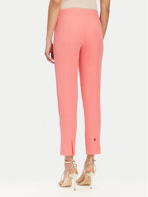 Patrizia Pepe Patrizia Pepe Kalhoty z materiálu 2P1683 A411 Korálová Regular Fit