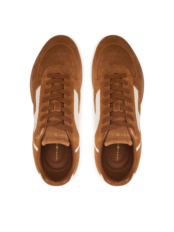 Tommy Hilfiger Tommy Hilfiger Sportcipők Th Vintage Low Runner Suede FW0FW09621 Barna