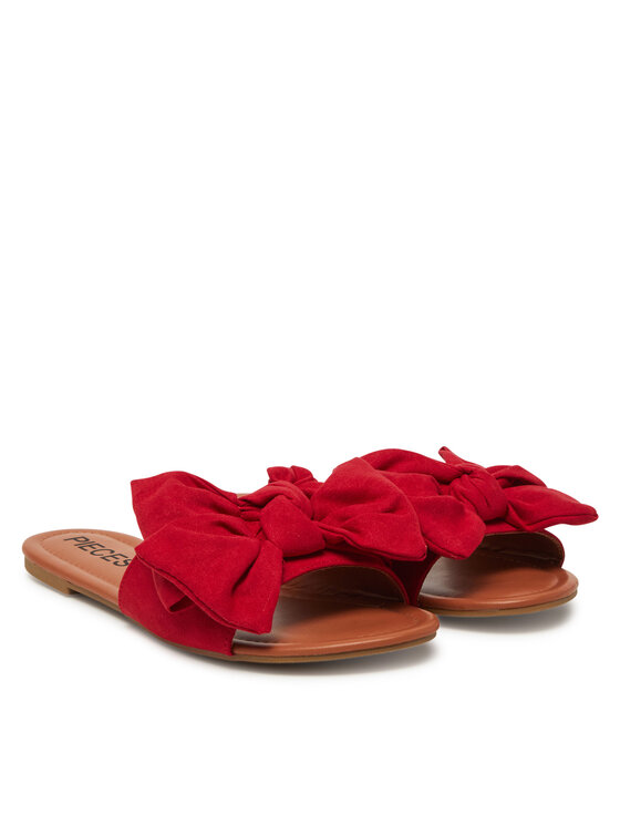 Pieces Pieces Pantoletten 17156846 Rot