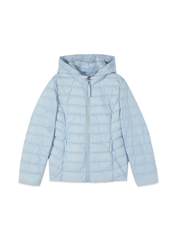 Oltre Oltre Giubbotto piumino F906R001515N004 Turchese Regular Fit