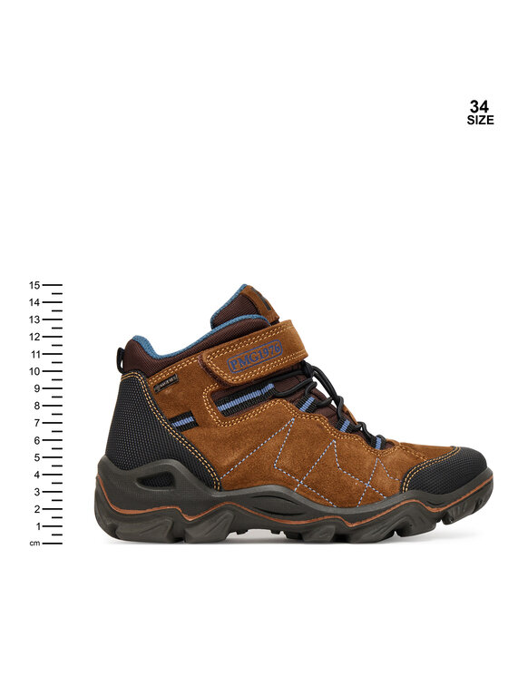 Primigi Primigi Šnurovacia obuv Path Gtx GORE-TEX 8892566 S Hnedá