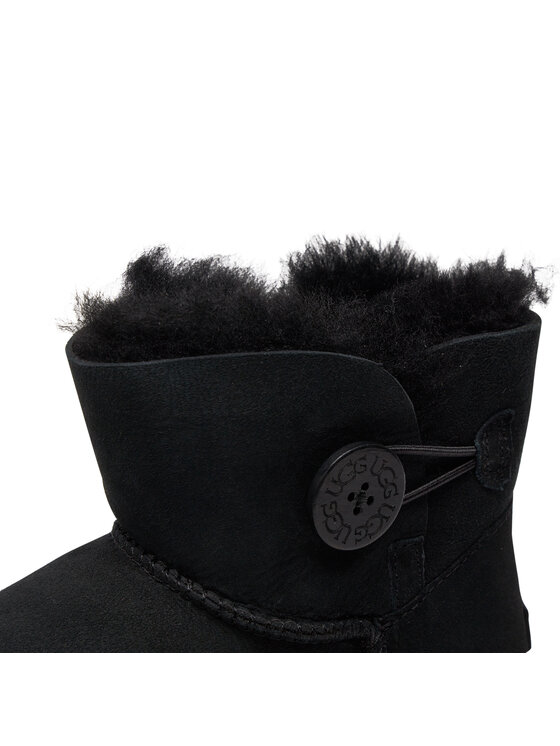 Ugg Ugg Μπότες Χιονιού W Mini Bailey Button II 1016422 Μαύρο