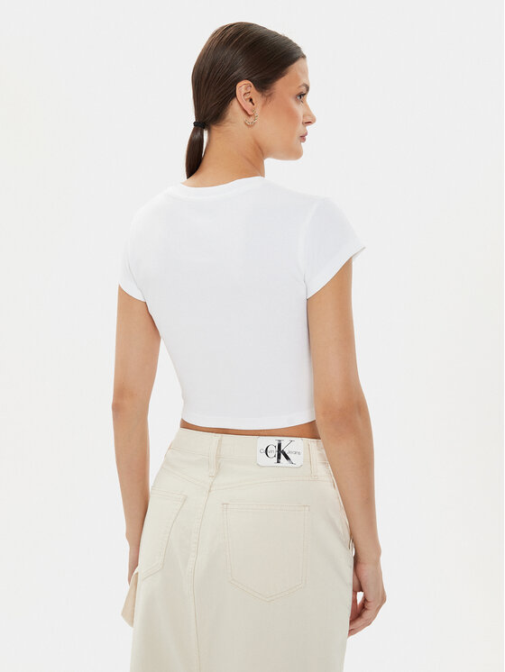 Calvin Klein Jeans Calvin Klein Jeans Póló Baby J20J223552 Fehér Slim Fit