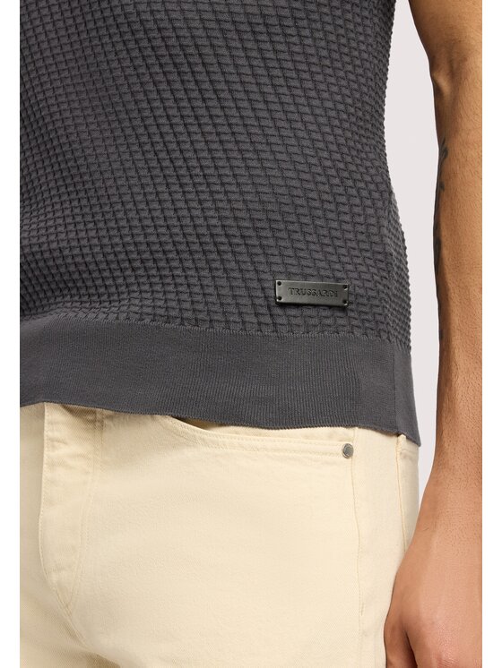 Trussardi Trussardi T-Shirt M0718000076N013 Szary Regular Fit