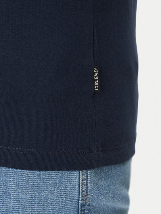 Blend Blend T-krekls 20717764 Tumši zils Regular Fit