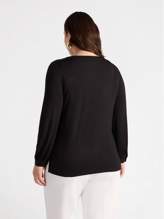 Fiorella Rubino Fiorella Rubino T-Shirt G471L007744N033 Czarny Regular Fit