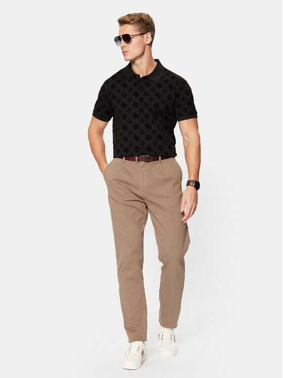 Guess Guess Tričko M5RP20 KCKN0 Čierna Regular Fit