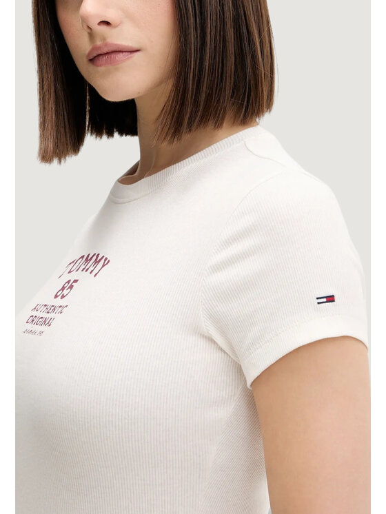 Tommy Jeans Tommy Jeans T-shirt DW0DW21849 Bianco Casual Fit