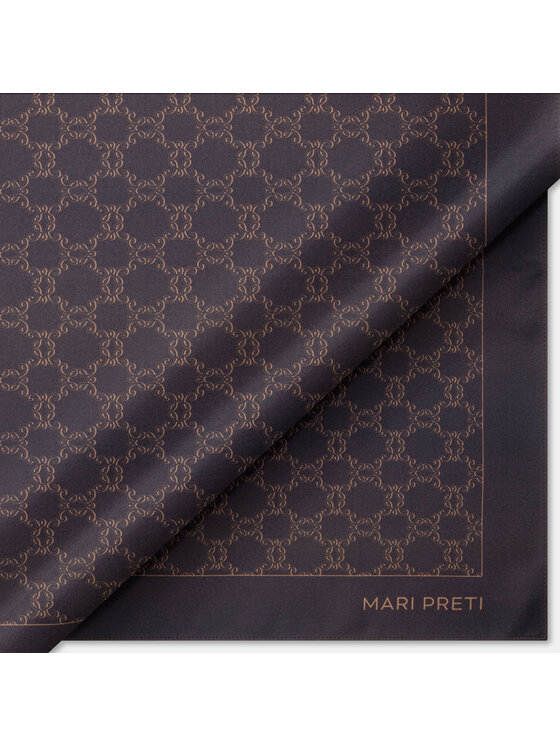 MARI PRETI MARI PRETI Foulard MONOGRAM M Marrone