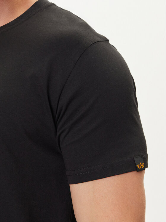 Alpha Industries Alpha Industries Tričko Basic T-Shirt 100501 Čierna Regular Fit