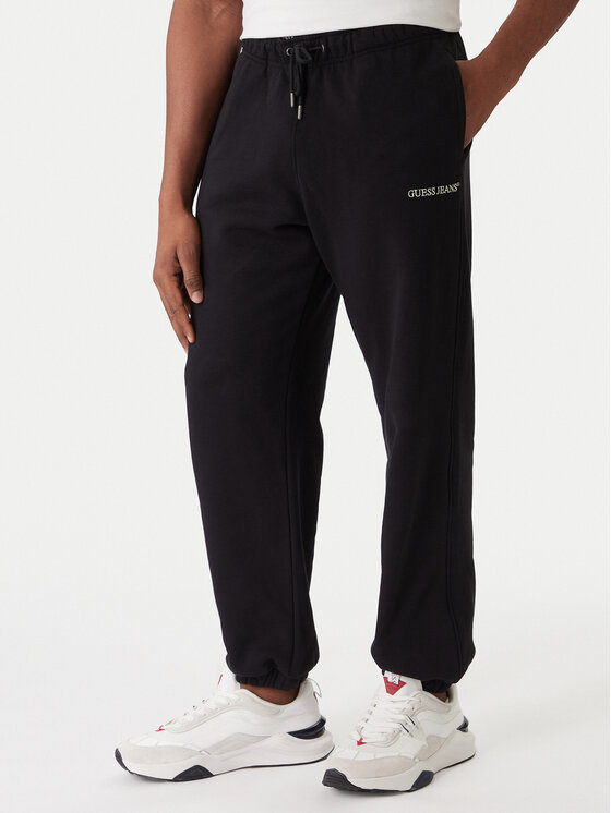 Guess Jeans Guess Jeans Teplákové kalhoty M6RB70 KCPR1 Černá Regular Fit