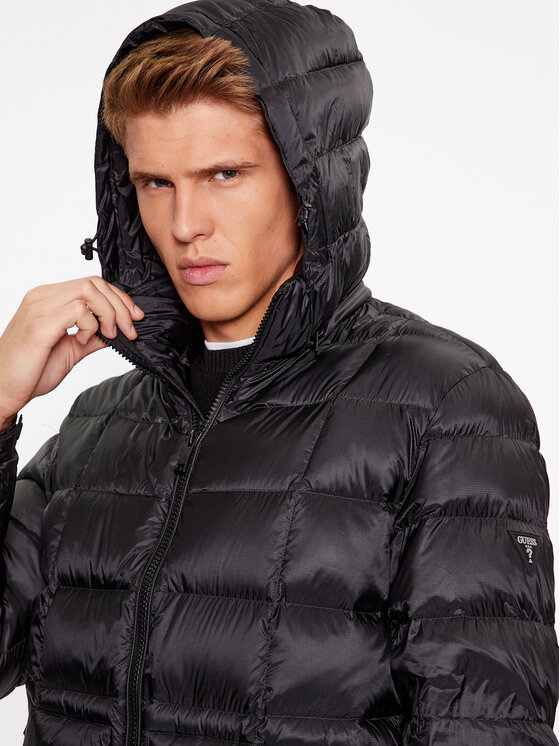 Guess Guess Пуховик M3BL36 WF4F0 Чорний Regular Fit