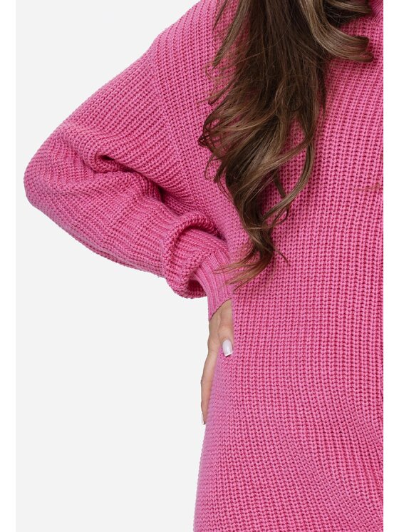 LAURELLA LAURELLA Sweter 6TU039 Bordowy Regular Fit